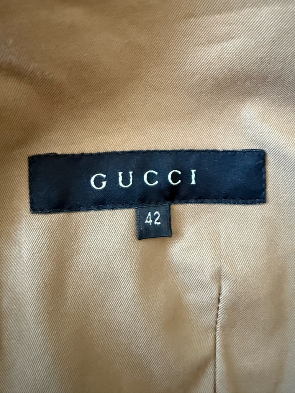 Gucci Tan Khaki Cotton Utility Safari Jacket - US 6 (IT 42) - Picture 6 of 8